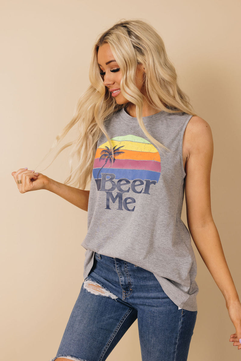 "Beer Me" Sunset Tank