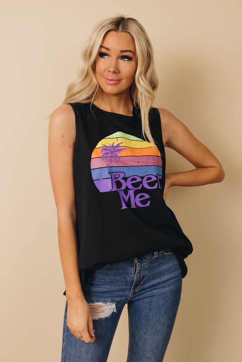 "Beer Me" Sunset Tank