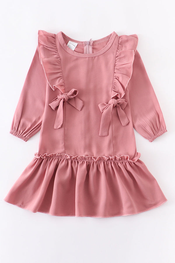 Pink ruffle dress