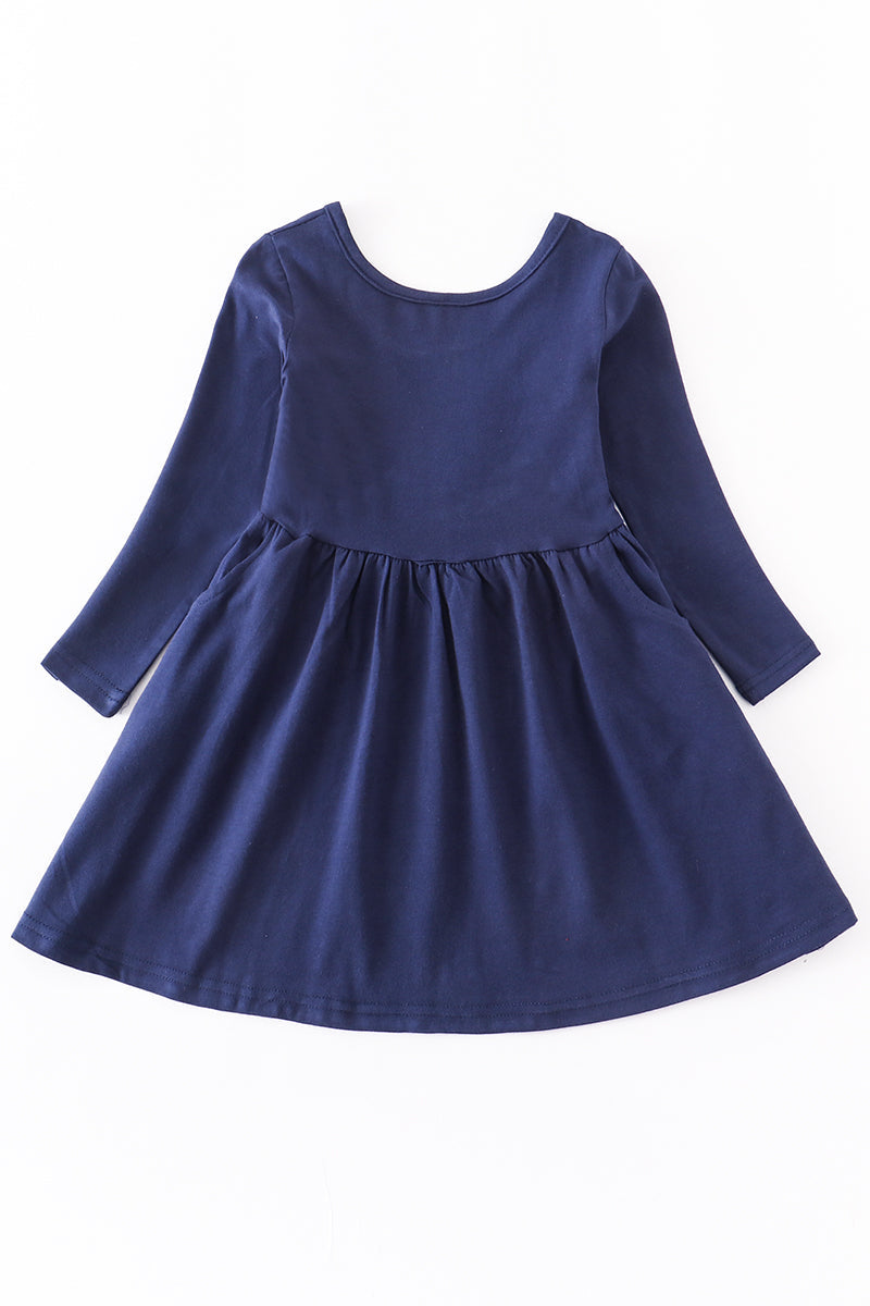 Navy twirl dresss