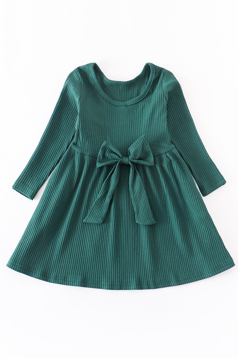 Green twirl dresss