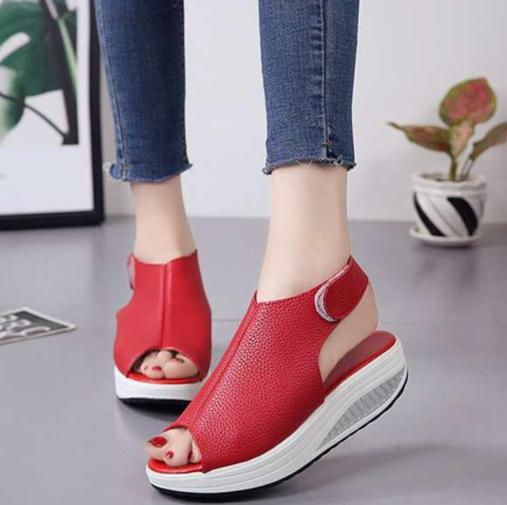 Comfy Round-Toe Sandals - FREE delivery