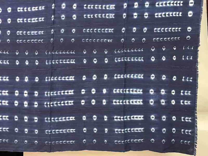 Vintage Mossi Indigo Textile "Wrapper" | 62 x 46"Heart