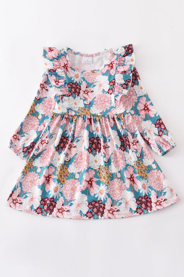 Floral ruffle dress