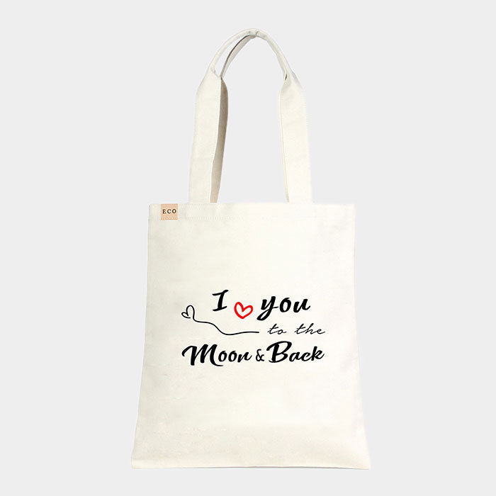 'i Love You..' Heart Cotton Canvas Eco Tote Bag