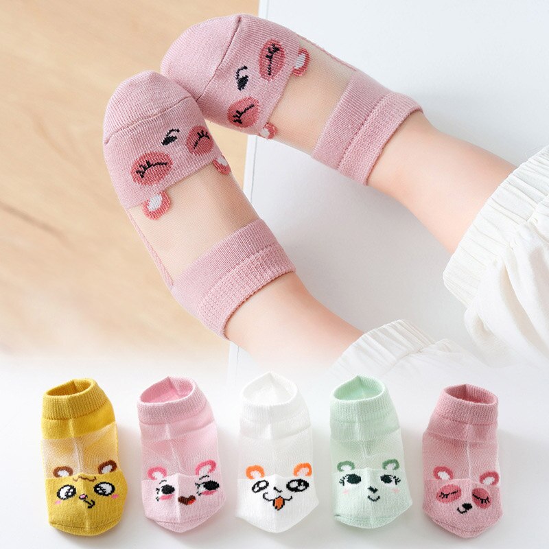 5 Pairs/Lot Cotton Children Socks Warm Winter Boys Girls Whtie Striped Socks Cute Cartoon Newborn Infant Baby Socks 1-12 Years