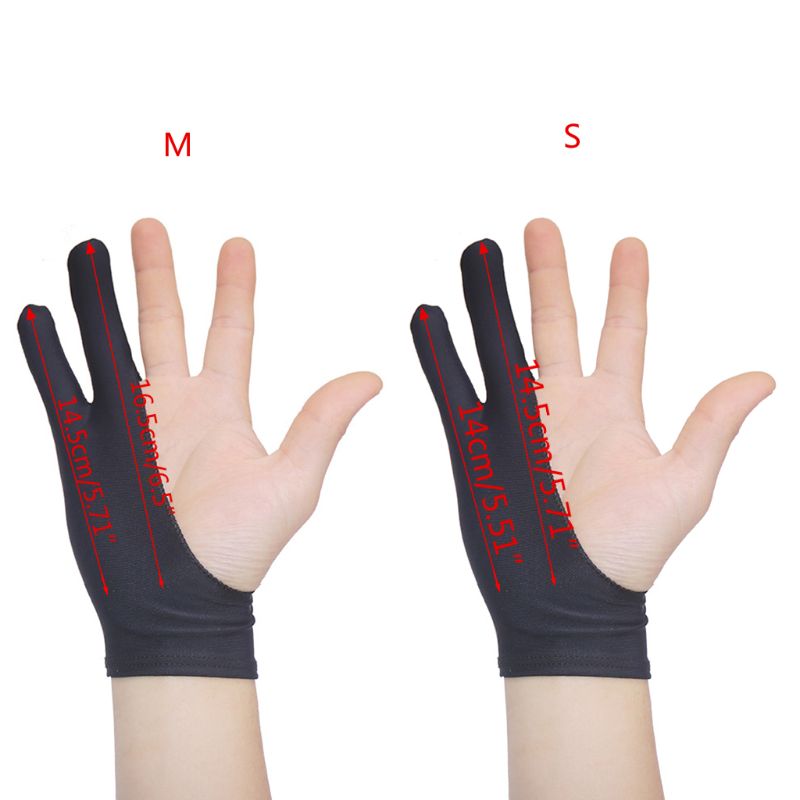 1 PC 2 Fingers Drawing Glove Anti-fouling Artist Favor Any Graphics Painting Writing Digital ablet For Right And Left Hand