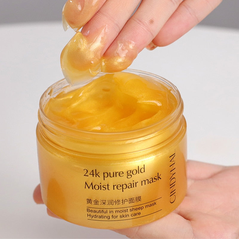 24k Gold Serum Cream Sleeping Mask Face Cream Collagen Anti-Wrinkle Whitening Facial Cream Deep Moisturizing Shrink Pore TSLM2