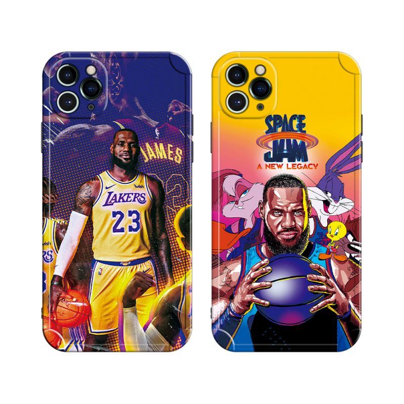 Silicone flexible iPhone case Lebron & Space JAM