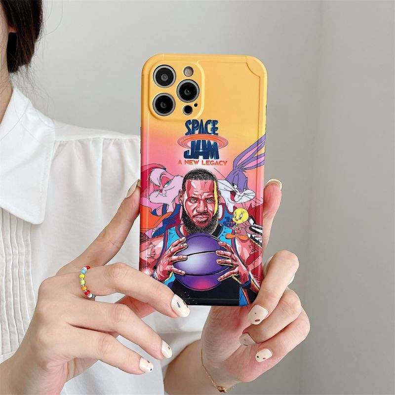 Silicone flexible iPhone case Lebron & Space JAM