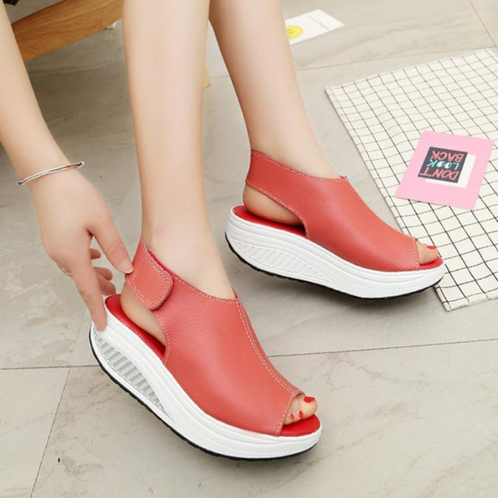 Comfy Round-Toe Sandals - FREE delivery