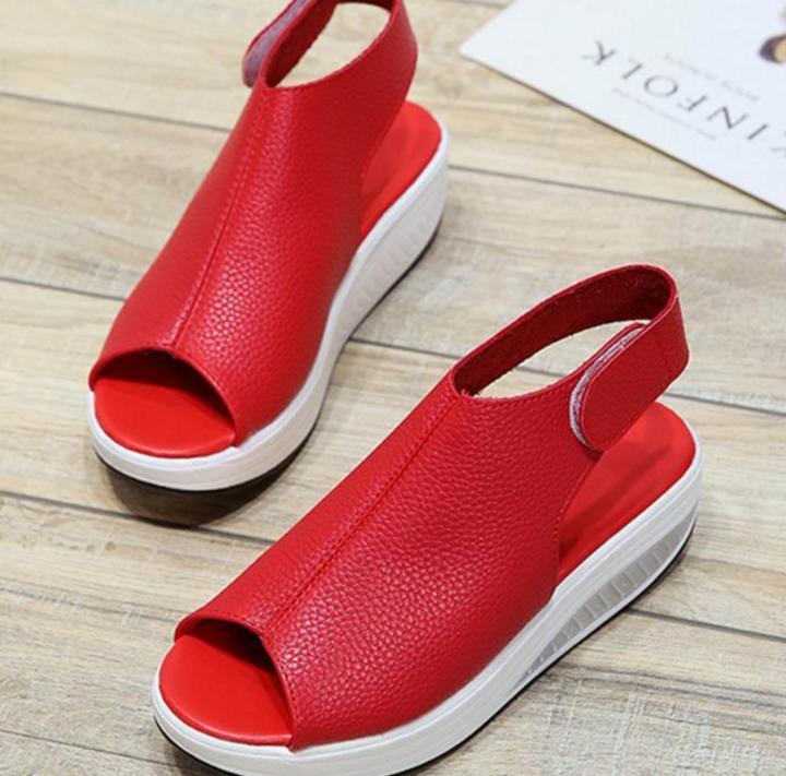 Comfy Round-Toe Sandals - FREE delivery