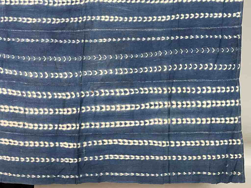 Vintage Mossi Indigo Textile "Wrapper" | 54 x 43"Heart