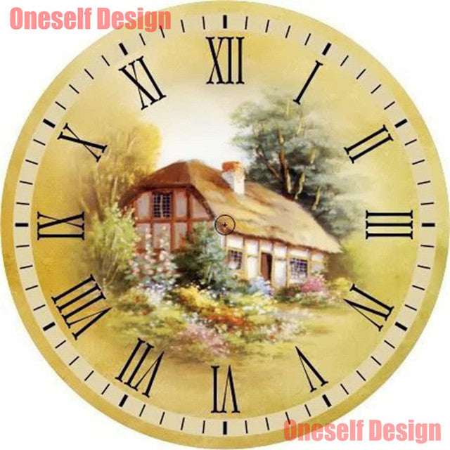 new 5d diamond embroidery full clock house picture of rhinestones diy diamond painting full clock decoration home wall sticker