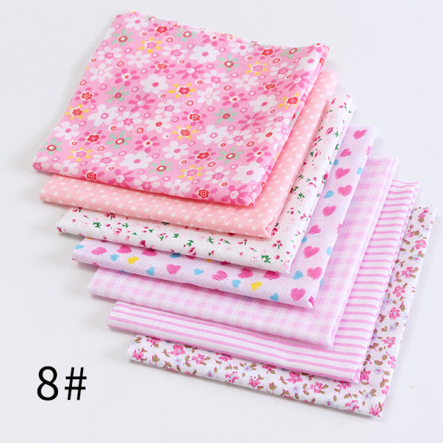 24*25Cm Or 10*10Cm Cotton Fabric Printed Cloth Sewing Quilting Fabrics For Patchwork Needlework DIY Handmade Accessories T7866