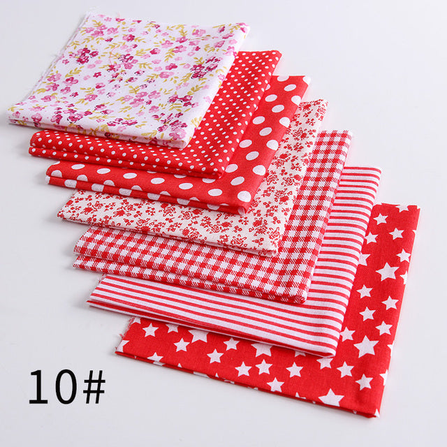 24*25Cm Or 10*10Cm Cotton Fabric Printed Cloth Sewing Quilting Fabrics For Patchwork Needlework DIY Handmade Accessories T7866