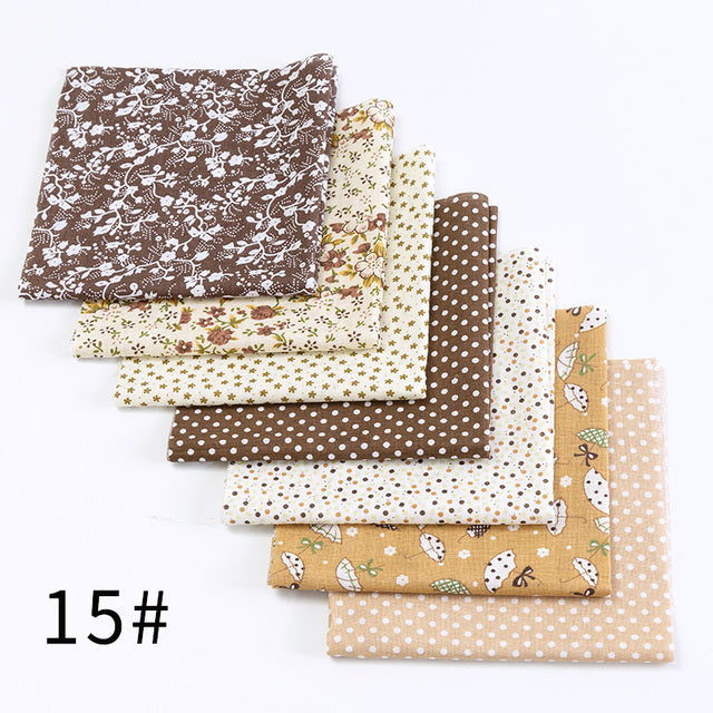 24*25Cm Or 10*10Cm Cotton Fabric Printed Cloth Sewing Quilting Fabrics For Patchwork Needlework DIY Handmade Accessories T7866