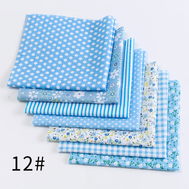 24*25Cm Or 10*10Cm Cotton Fabric Printed Cloth Sewing Quilting Fabrics For Patchwork Needlework DIY Handmade Accessories T7866