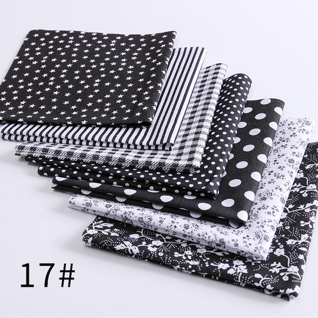 24*25Cm Or 10*10Cm Cotton Fabric Printed Cloth Sewing Quilting Fabrics For Patchwork Needlework DIY Handmade Accessories T7866