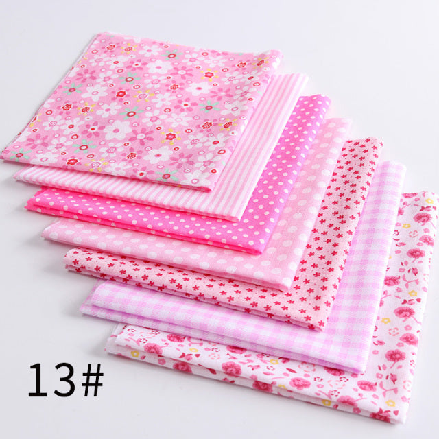 24*25Cm Or 10*10Cm Cotton Fabric Printed Cloth Sewing Quilting Fabrics For Patchwork Needlework DIY Handmade Accessories T7866