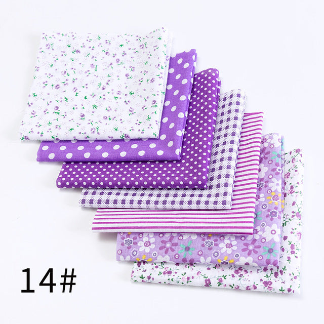 24*25Cm Or 10*10Cm Cotton Fabric Printed Cloth Sewing Quilting Fabrics For Patchwork Needlework DIY Handmade Accessories T7866