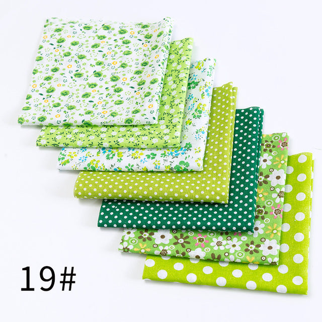 24*25Cm Or 10*10Cm Cotton Fabric Printed Cloth Sewing Quilting Fabrics For Patchwork Needlework DIY Handmade Accessories T7866