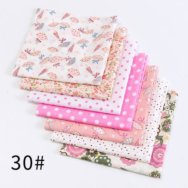 24*25Cm Or 10*10Cm Cotton Fabric Printed Cloth Sewing Quilting Fabrics For Patchwork Needlework DIY Handmade Accessories T7866