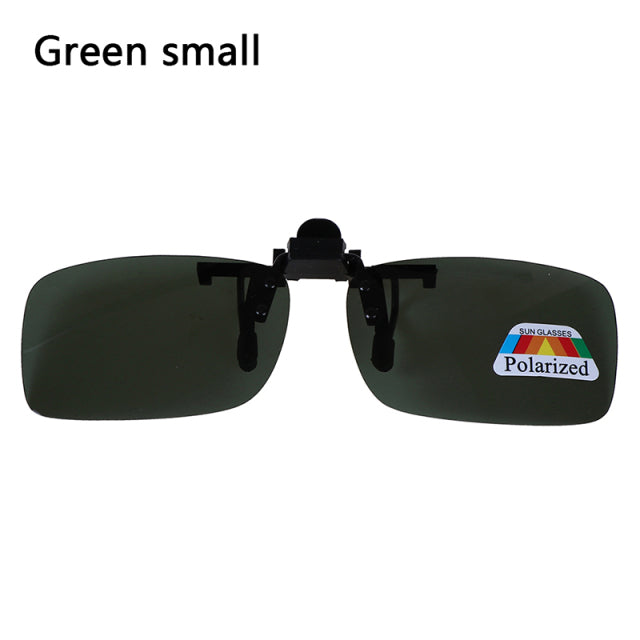 1 PC High Quality Unisex Clip-on Polarized Day Night Vision Flip-up Lens Driving Glasses UV400 Riding Sunglasses for Outside