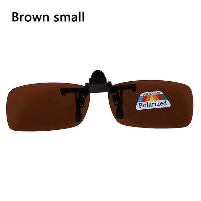 1 PC High Quality Unisex Clip-on Polarized Day Night Vision Flip-up Lens Driving Glasses UV400 Riding Sunglasses for Outside