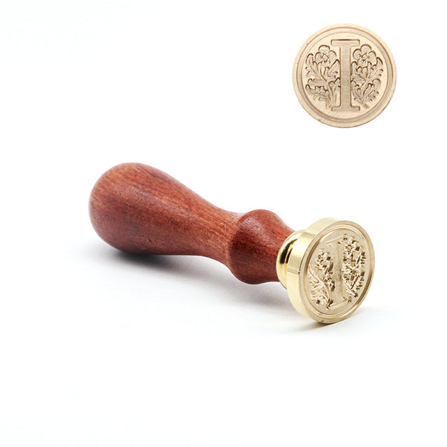 Retro Wood Stamp Classic 26 Letter A-z Alphabet Initial Sealing Wax Seal Stamp Ancient Seal Post Decorative Antique Stamp Gifts