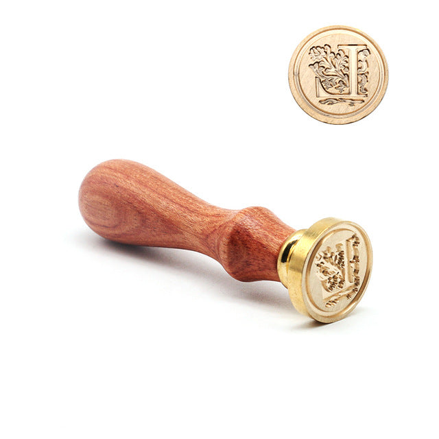 Retro Wood Stamp Classic 26 Letter A-z Alphabet Initial Sealing Wax Seal Stamp Ancient Seal Post Decorative Antique Stamp Gifts