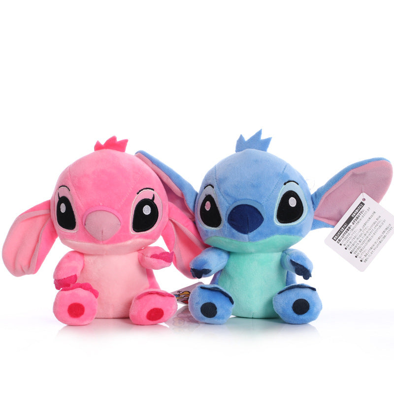 20cm Disney Lilo &amp; Stitch Couple Models Cartoon Stuffed Plush Dolls Anime Plush Baby Toys Pendant Toys Girl Kids Birthday Gift