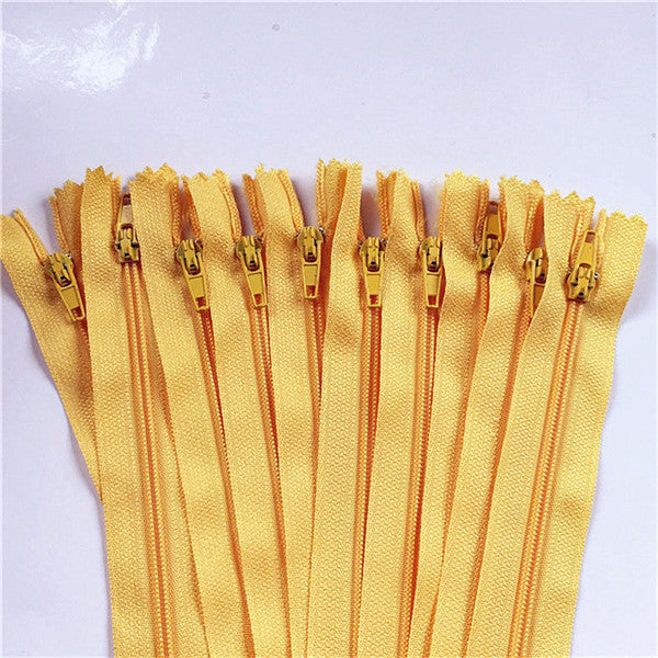 10pcs 3 Inch-24 inch (7.5cm-60cm) Nylon Coil Zippers for Tailor Sewing Crafts Nylon Zippers Bulk 20 Colors