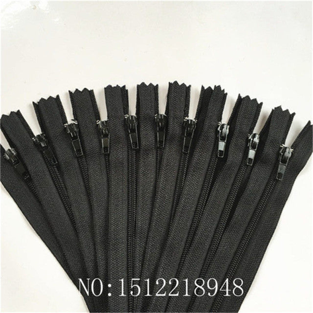 10pcs 3 Inch-24 inch (7.5cm-60cm) Nylon Coil Zippers for Tailor Sewing Crafts Nylon Zippers Bulk 20 Colors