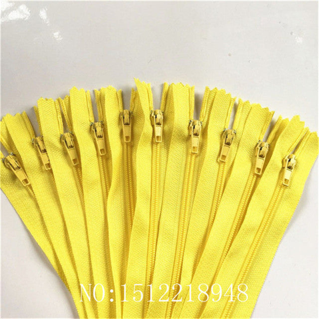 10pcs 3 Inch-24 inch (7.5cm-60cm) Nylon Coil Zippers for Tailor Sewing Crafts Nylon Zippers Bulk 20 Colors