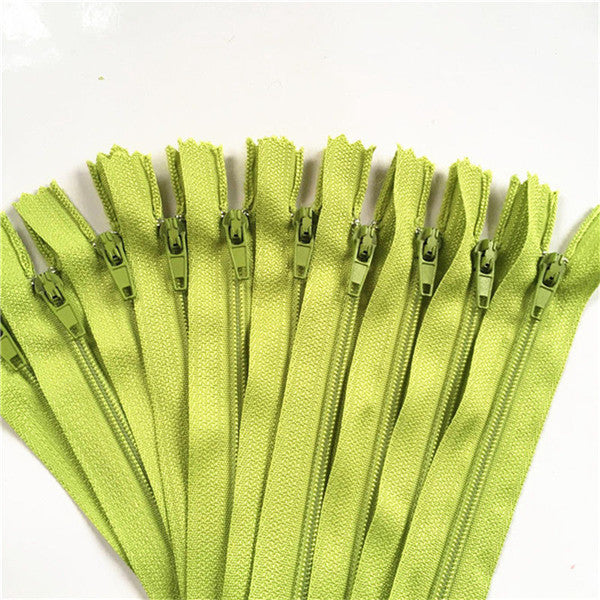 10pcs 3 Inch-24 inch (7.5cm-60cm) Nylon Coil Zippers for Tailor Sewing Crafts Nylon Zippers Bulk 20 Colors