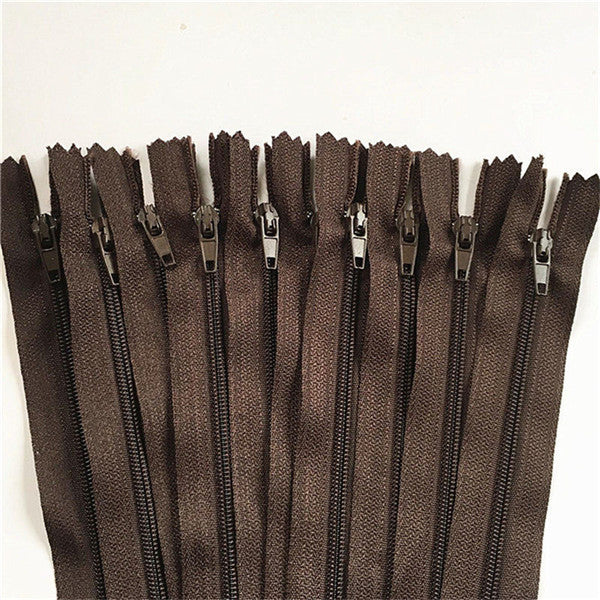 10pcs 3 Inch-24 inch (7.5cm-60cm) Nylon Coil Zippers for Tailor Sewing Crafts Nylon Zippers Bulk 20 Colors