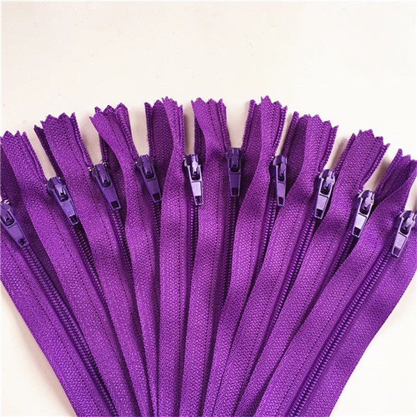 10pcs 3 Inch-24 inch (7.5cm-60cm) Nylon Coil Zippers for Tailor Sewing Crafts Nylon Zippers Bulk 20 Colors