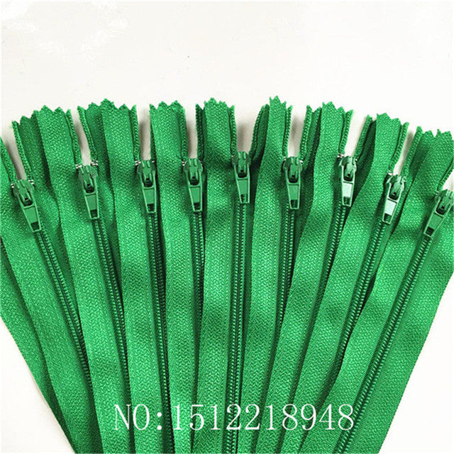 10pcs 3 Inch-24 inch (7.5cm-60cm) Nylon Coil Zippers for Tailor Sewing Crafts Nylon Zippers Bulk 20 Colors