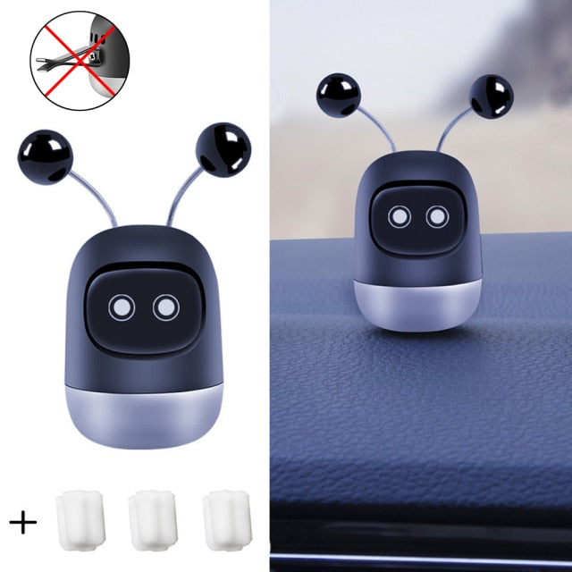 Car Air Freshener Auto Creative Mini Robot Air Vent Clip Parfum Flavoring Ventilation Outlet Aromatherapy Deodorant Car Interior