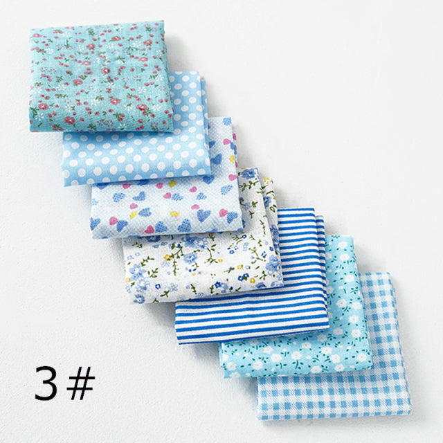 24*25Cm Or 10*10Cm Cotton Fabric Printed Cloth Sewing Quilting Fabrics For Patchwork Needlework DIY Handmade Accessories T7866