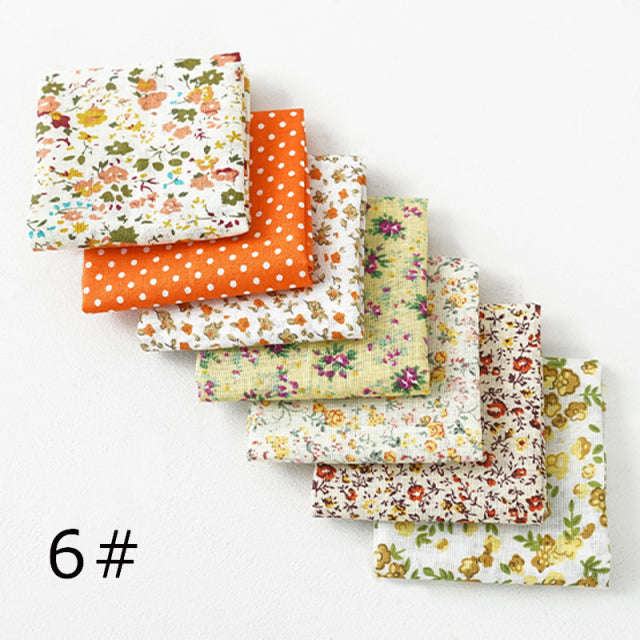 24*25Cm Or 10*10Cm Cotton Fabric Printed Cloth Sewing Quilting Fabrics For Patchwork Needlework DIY Handmade Accessories T7866