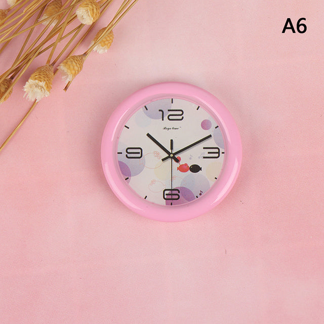 1:12 Dollhouse Miniature Wall Clock Desk clock Play Doll House Miniaturas Home Decor Accessories Toy Pretend Play Furniture Toy