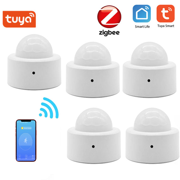 1/5PCS Zigbee 3.0 Tuya Mini Smart Human Motion Movement Body PIR Transducer Infrared Sensor Detector Smart Life Home Security