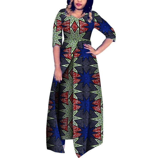 Customize African Women Clothes Jumpsuit Bodysuit Women Clothing KG688