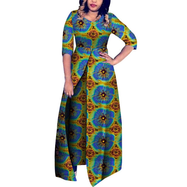 Customize African Women Clothes Jumpsuit Bodysuit Women Clothing KG688