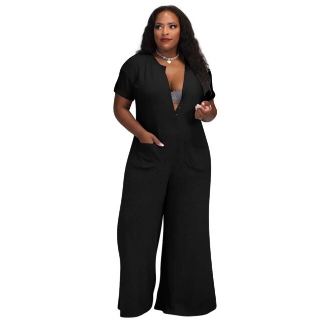 Kalenmos African Jumpsuit Women Loose Spring Summer Bodysuit Casual Streetwear Thin Long Pants Plus Size One Piece Overalls