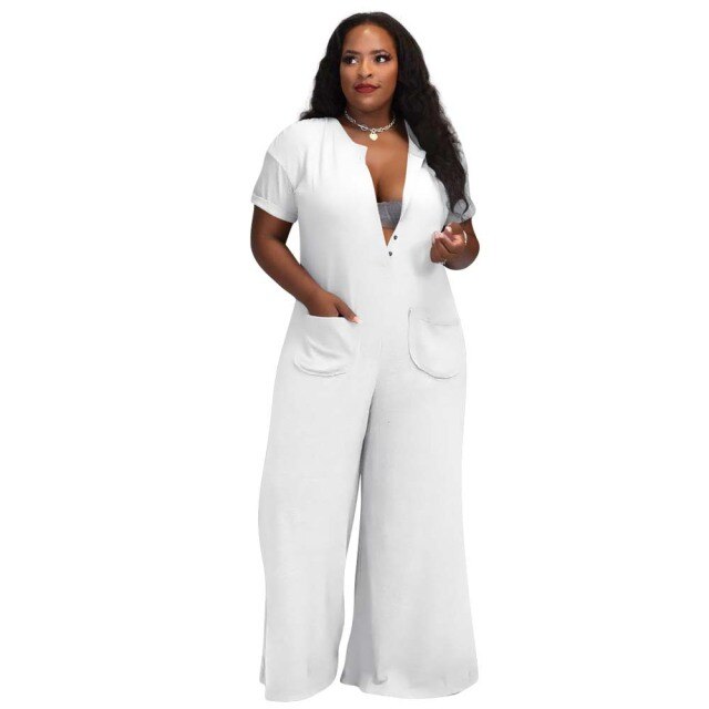 Kalenmos African Jumpsuit Women Loose Spring Summer Bodysuit Casual Streetwear Thin Long Pants Plus Size One Piece Overalls