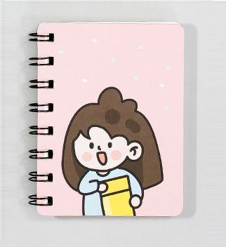 Mini Loose-leaf Hand Book Notebook Diary blank Notebooks Diaries Kawaii Student Notepad planner School Office Supplies 85X105MM