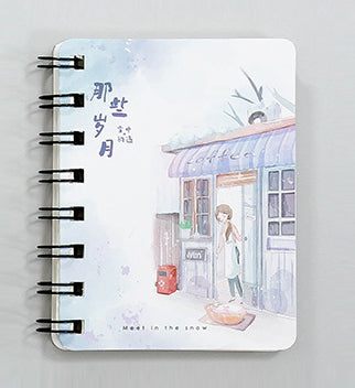 Mini Loose-leaf Hand Book Notebook Diary blank Notebooks Diaries Kawaii Student Notepad planner School Office Supplies 85X105MM